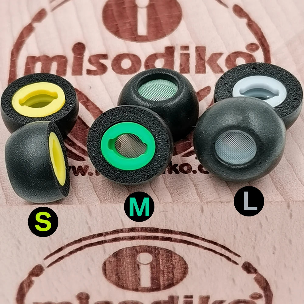 Misodiko-Embouts ovales en mousse à mémoire de forme améliorés, remplacement pour écouteurs sans fil Jabra Elite 85t, True Ear Tips, 3 paires