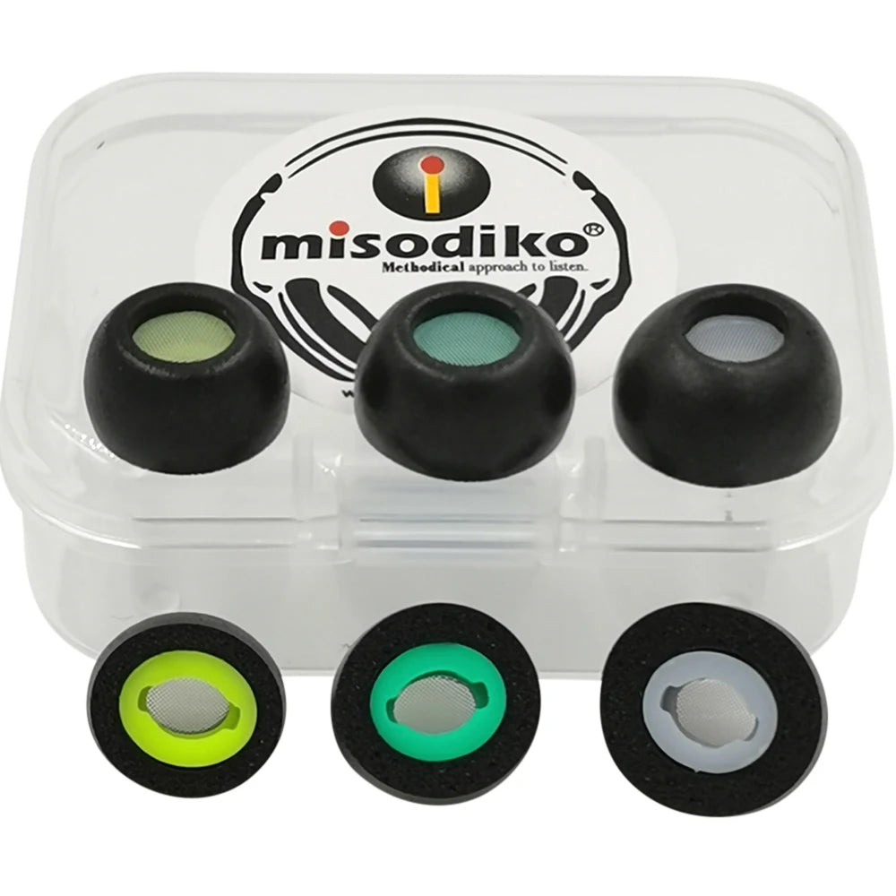 Misodiko-Embouts ovales en mousse à mémoire de forme améliorés, remplacement pour écouteurs sans fil Jabra Elite 85t, True Ear Tips, 3 paires