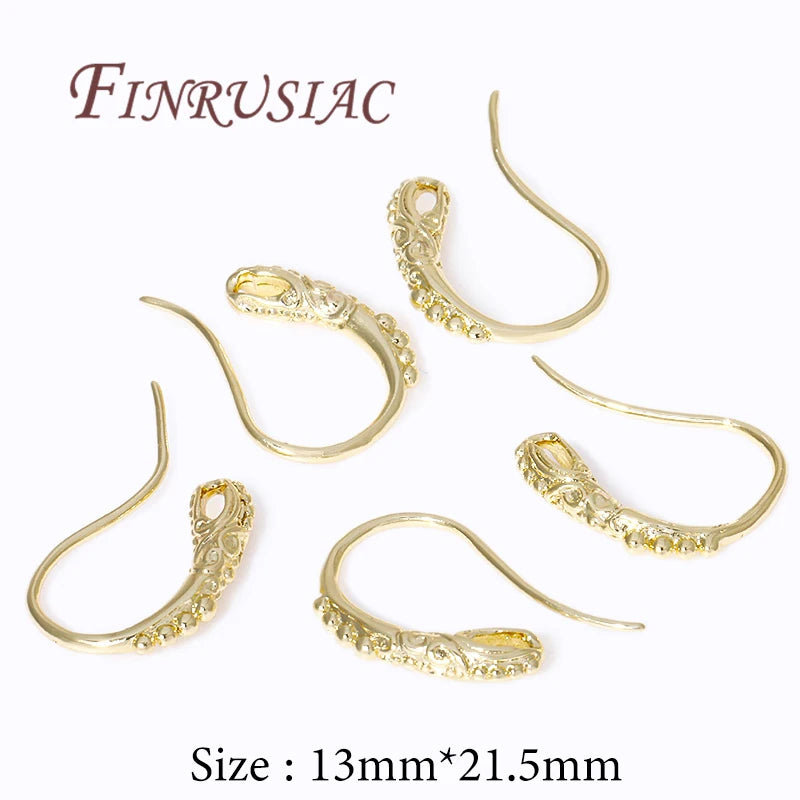 Fils de Boucles d'Oreilles Plaqués Or 18K, Crochet d'Oreille, Fermoir, Fournitures pour Bijoux, Accessoires de Bricolage