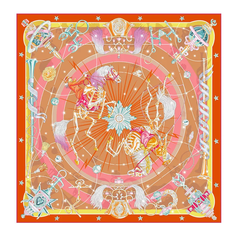 Foulard carré imprimé 90x90