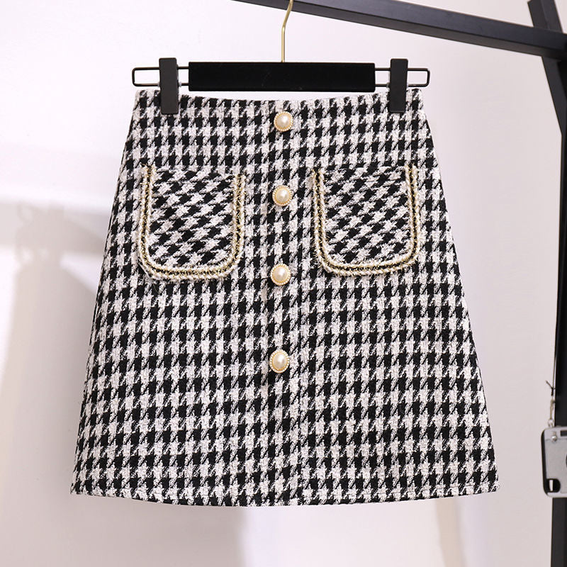 Spring Autumn Fashion Suit Women's 2025 Korean Cute Bowknot Sweater Short Plaid Skirt Two Piece Set Knit Tops Skirt Outfits