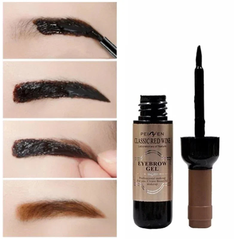 Maquillage pour les yeux Peel Off Eye Brow Gel Cream, Teinte de tatouage longue durée, Teinture imperméable, Maquillage cosmétique, Vente en gros, Continu, 1Pc