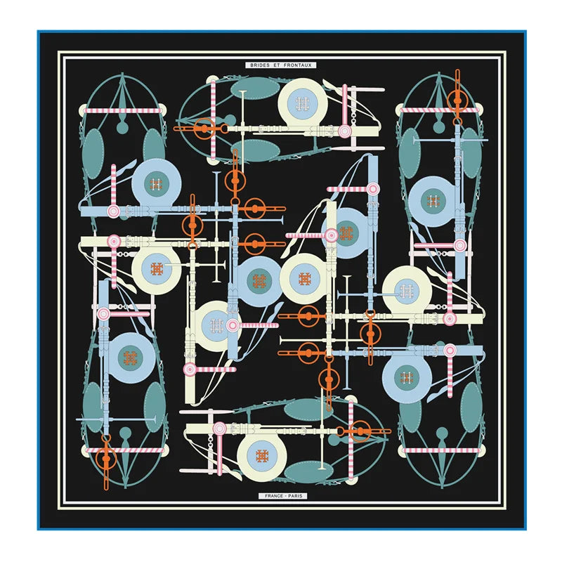 Foulard carré imprimé 90x90