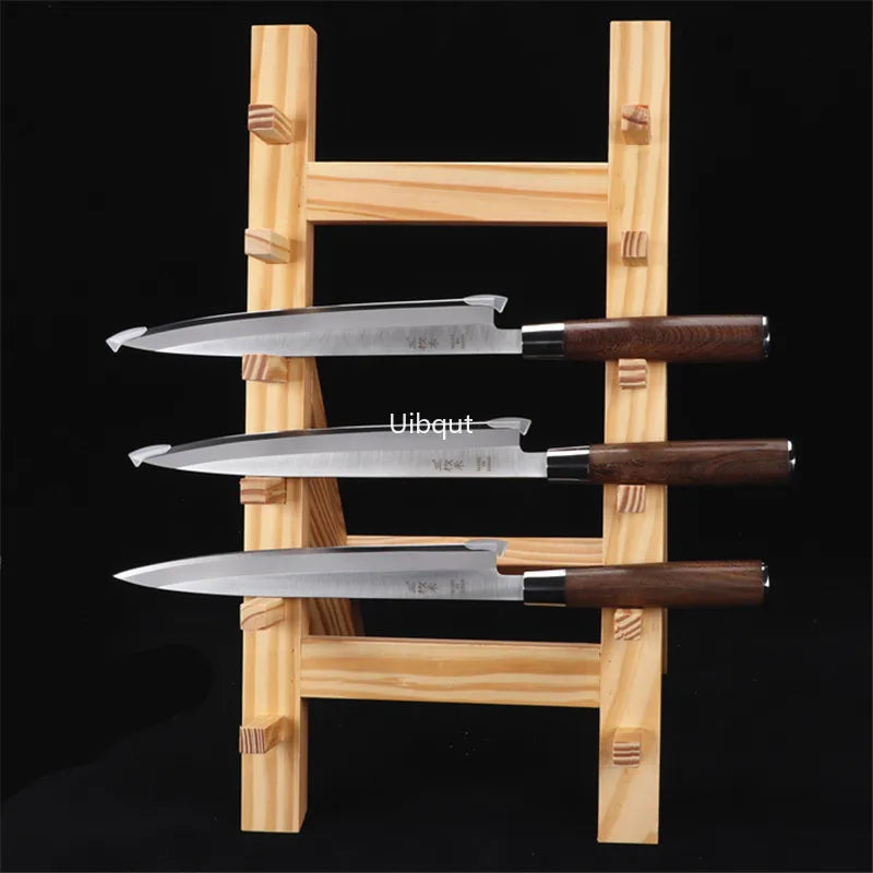 Porte-couteau en bois à baïonnette japonaise, porte-couteaux oscillants, étagère en bois, couteau en saule, outil de chef de sushi, machine à sushi