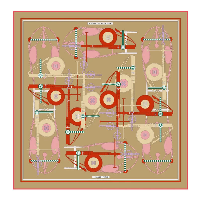 Foulard carré imprimé 90x90