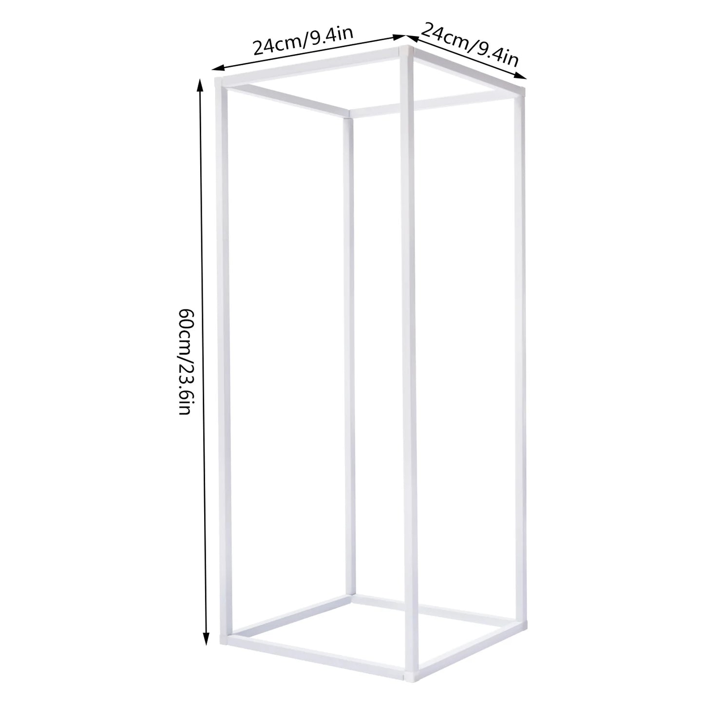 Supports Géométriques en Métal pour Fleurs, Centres de Table Rectangulaires de 60 cm, Décor de ixde Mariage, 10 Pièces