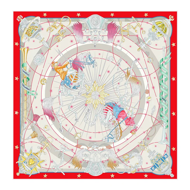 Foulard carré imprimé 90x90