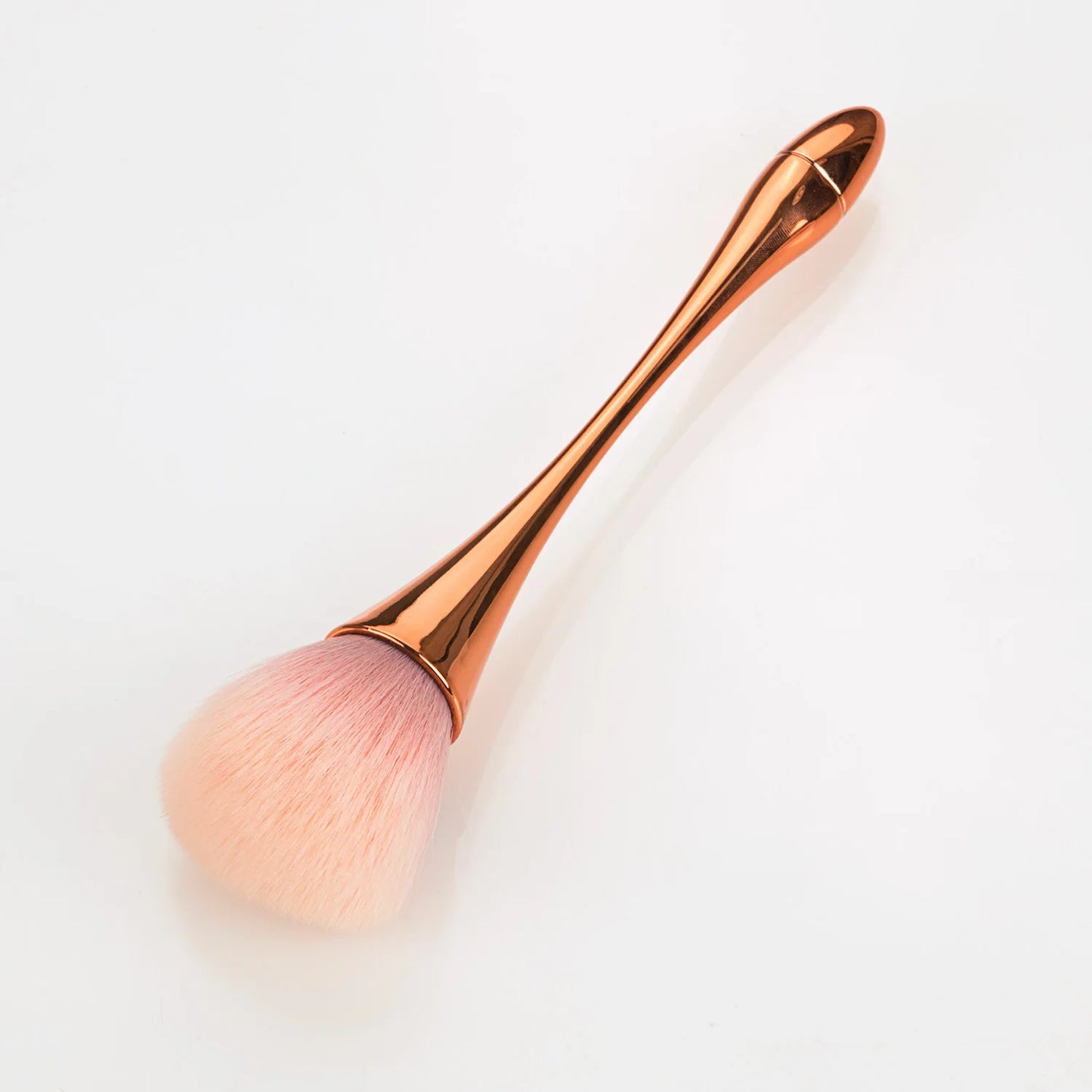 Pinceau de maquillage professionnel en poudre or rose, accessoire cosmétique pour le visage