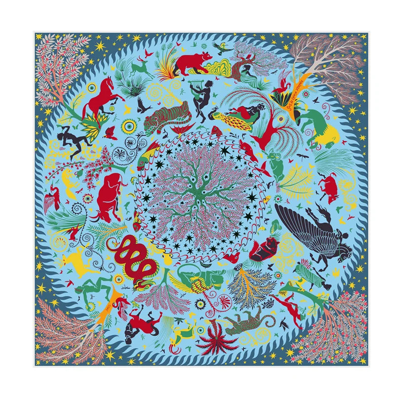 Foulard carré imprimé 90x90