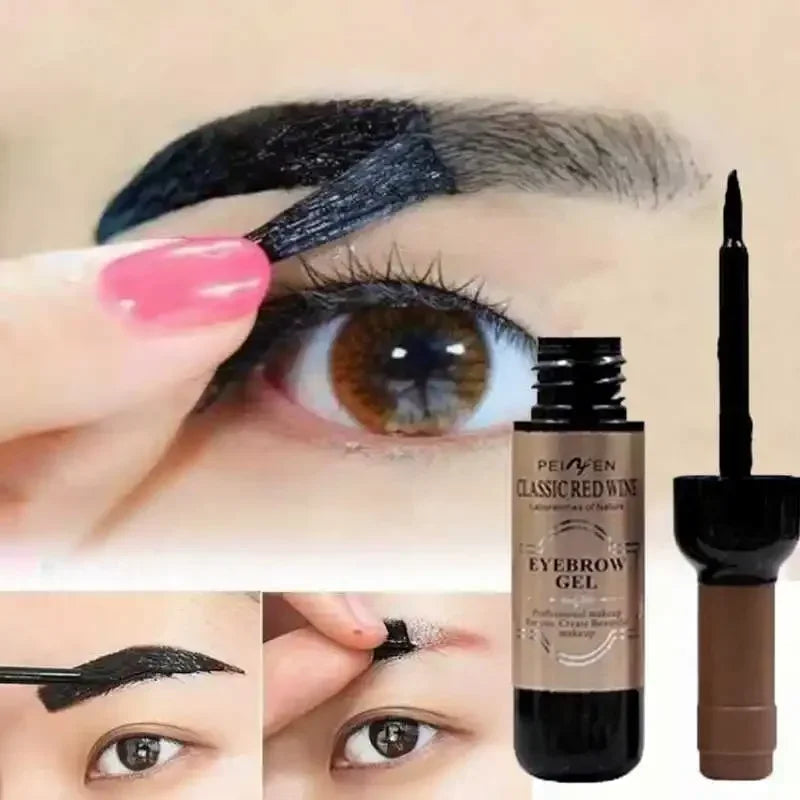 Maquillage pour les yeux Peel Off Eye Brow Gel Cream, Teinte de tatouage longue durée, Teinture imperméable, Maquillage cosmétique, Vente en gros, Continu, 1Pc