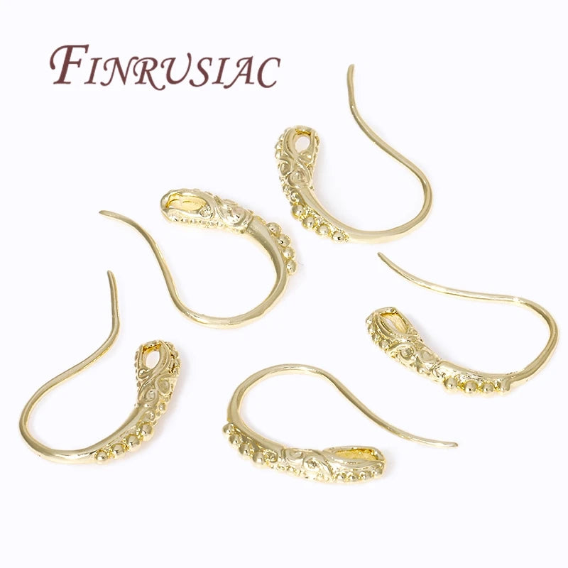 Fils de Boucles d'Oreilles Plaqués Or 18K, Crochet d'Oreille, Fermoir, Fournitures pour Bijoux, Accessoires de Bricolage