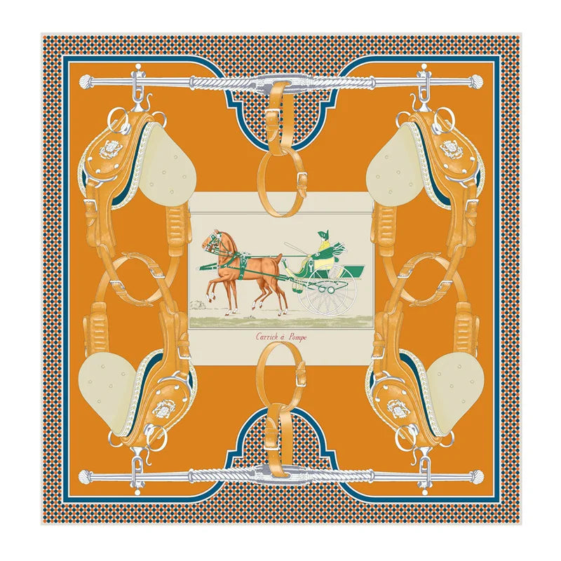 Foulard carré imprimé 90x90