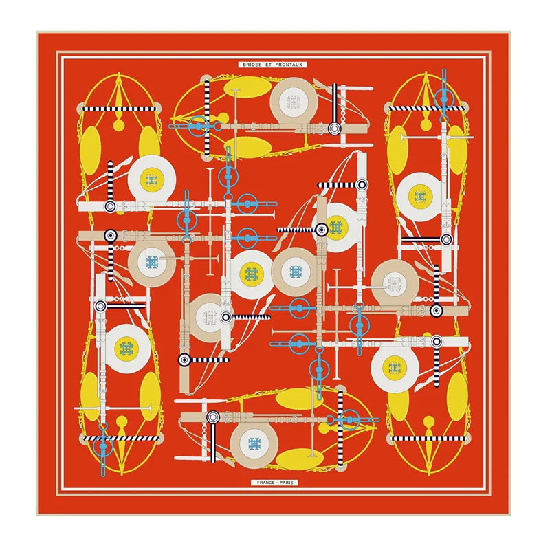 Foulard carré imprimé 90x90