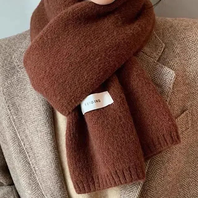 Écharpe simple chic solide douce automne hiver