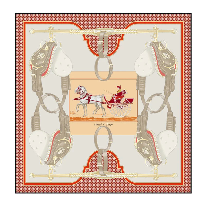 Foulard carré imprimé 90x90