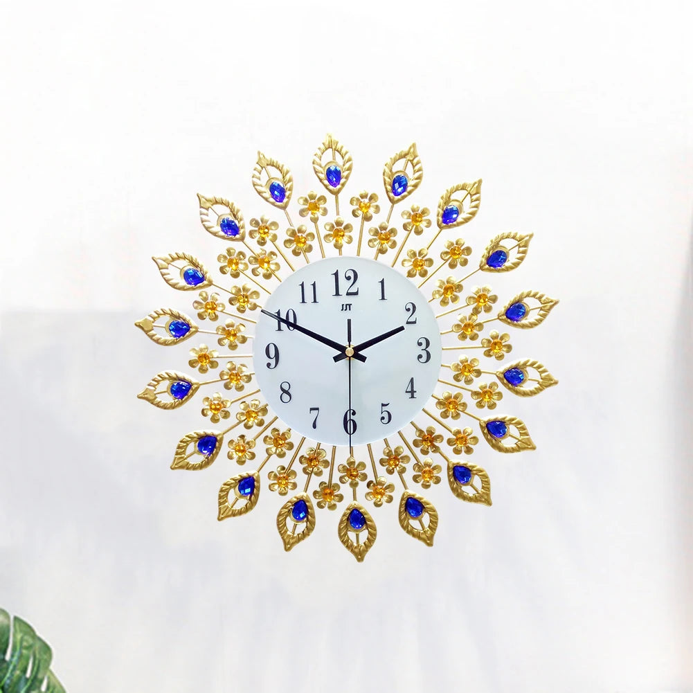 MAGNIFIQUE horloge en queue de PAON