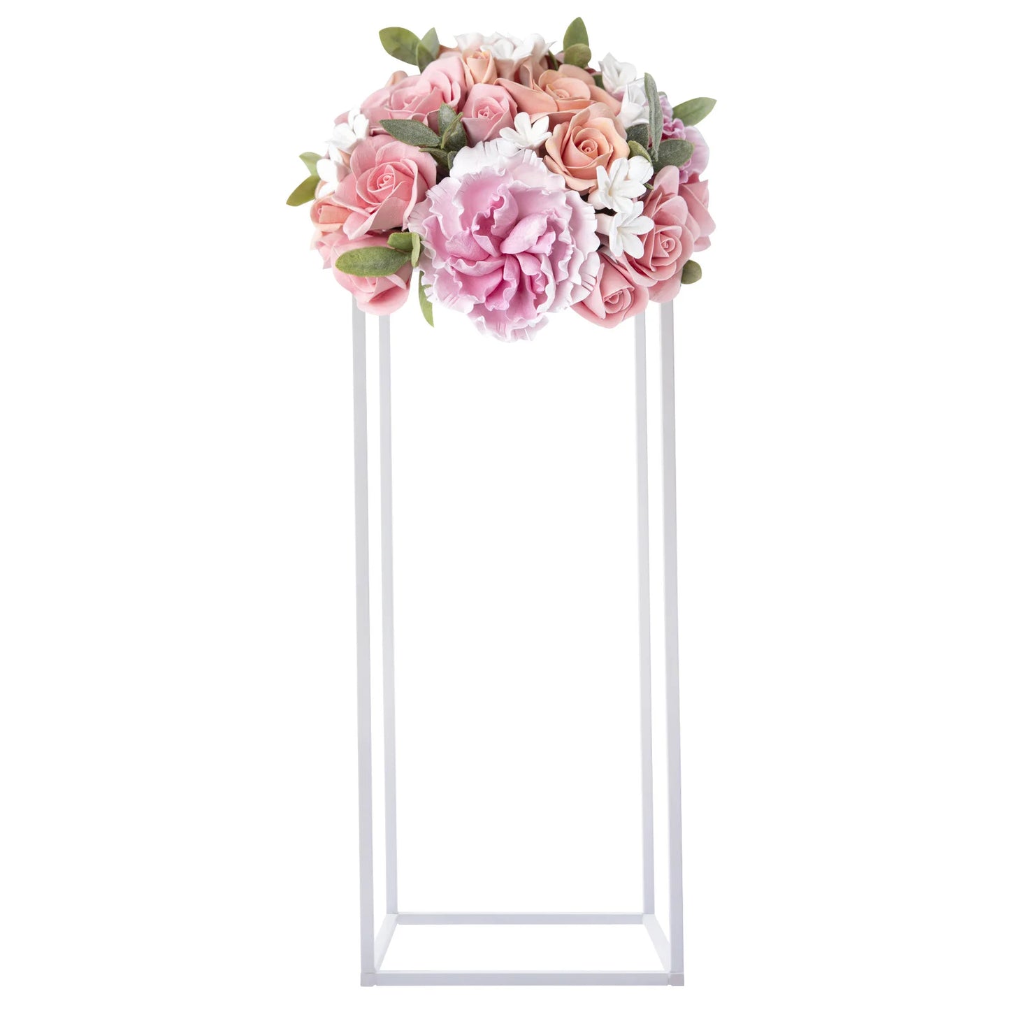 Supports Géométriques en Métal pour Fleurs, Centres de Table Rectangulaires de 60 cm, Décor de ixde Mariage, 10 Pièces