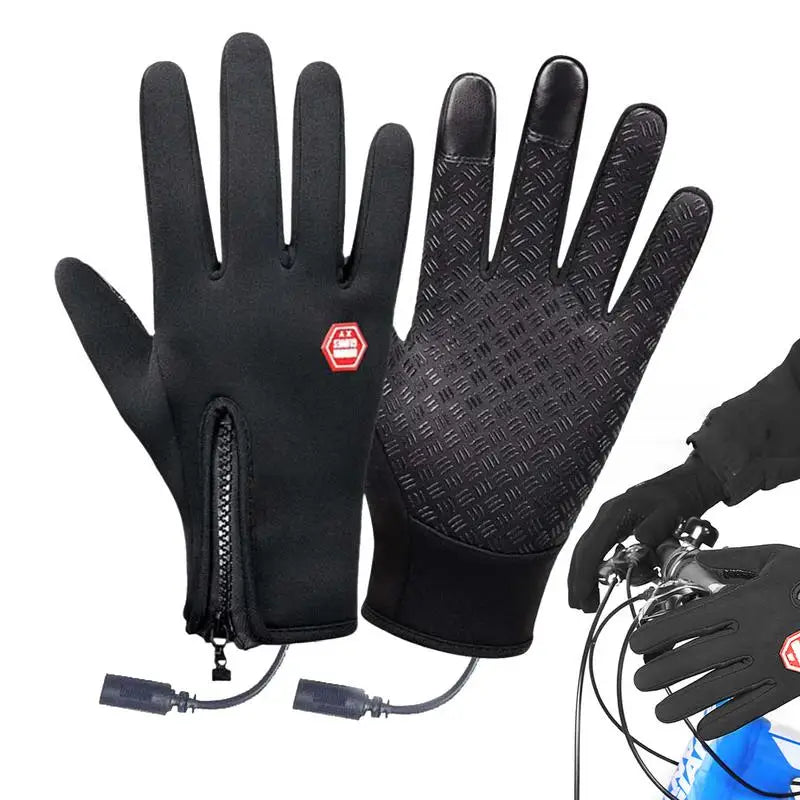 Gants chauffants USB portables pour le cyclisme, mitaines métropolitaines, chauffe-mains, rechargeables, hiver