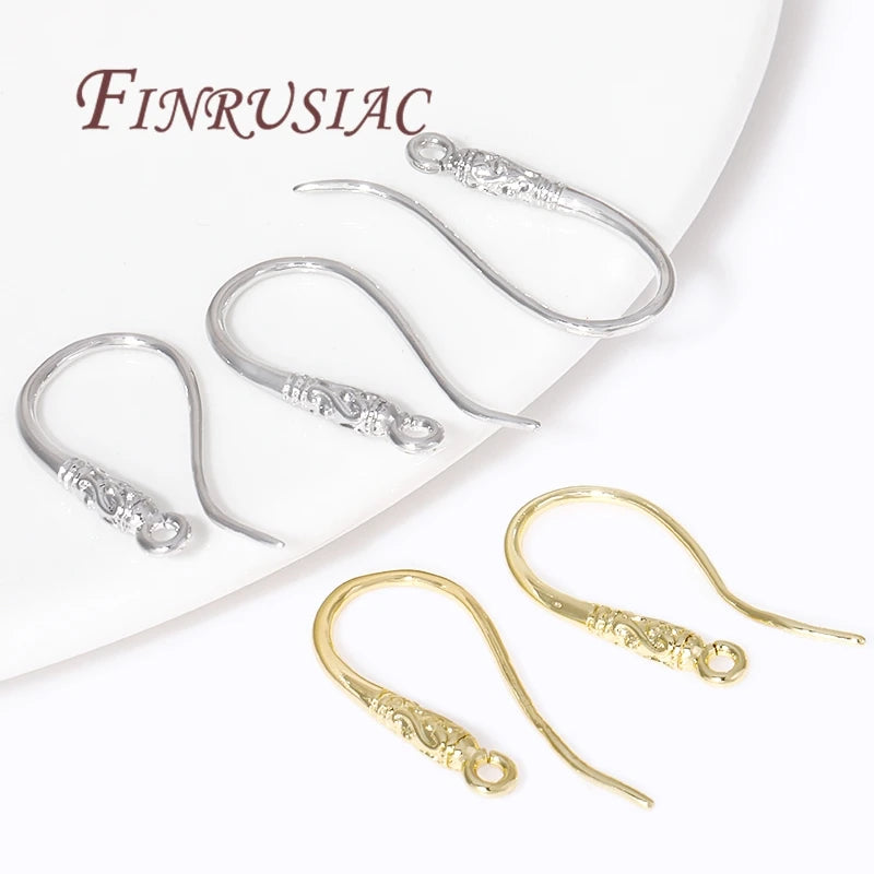 Fils de Boucles d'Oreilles Plaqués Or 18K, Crochet d'Oreille, Fermoir, Fournitures pour Bijoux, Accessoires de Bricolage