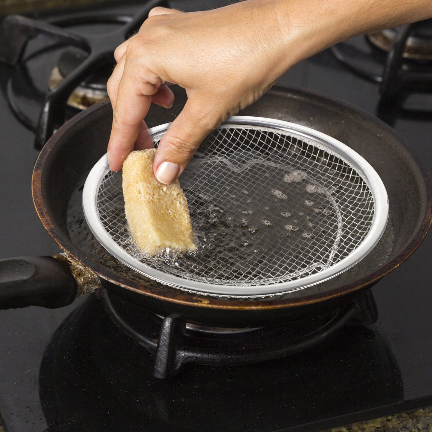 passoire à huile pour friture de 18 cm